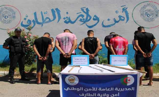 الإطاحة بعصابة أحياء مدججة بالأسلحة البيضاء بالطارف