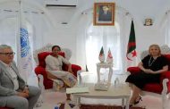 استقبال حملاوي رئيسة بعثة المنظمة الدولية للهجرة بالجزائر