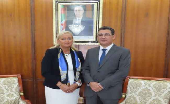 آيت مسعودان يستقبل مستشارة التعاون وتطوير المساعدة الإنسانية لسلوفينيا