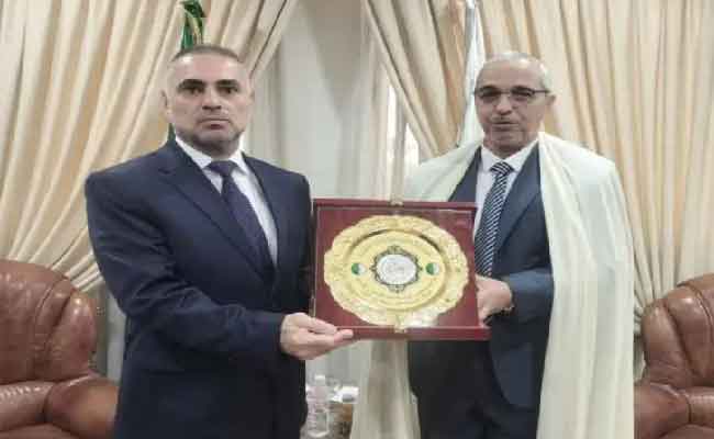 استقبال زيد الخير السفير الفلسطيني بالجزائر