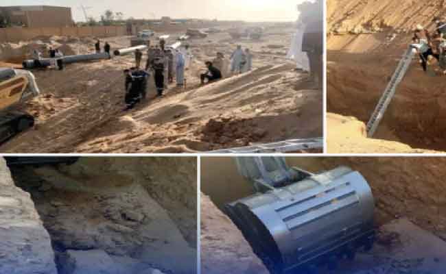 مصرع عامل بورشة حفر قنوات الصرف الصحي بعد انهيار ترابي بإيليزي