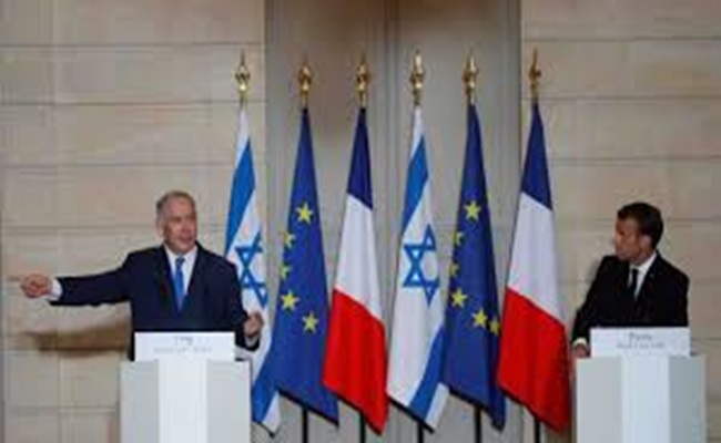 اتصال هاتفي بين ماكرون ونتنياهو