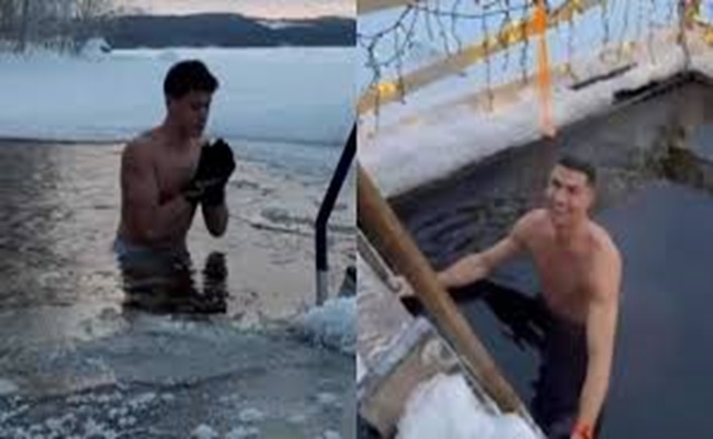 على طريقة كريستيانو رونالدو...أردا غولر يغطس في ثلوج فنلندا